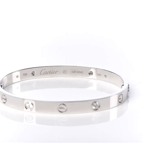 cartier white gold diamond bracelet